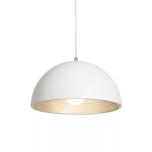 CARISSIMA 40 závěsná matná bílá/stříbrnošedá 230V LED E27 15W