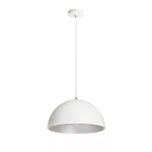 CARISSIMA 40 závěsná matná bílá/stříbrnošedá 230V LED E27 15W