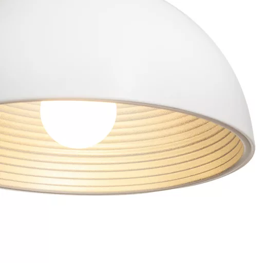 CARISSIMA 40 závěsná matná bílá/stříbrnošedá 230V LED E27 15W