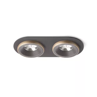   SHARM R II süllyesztett lámpa barna/gyöngyházarany 230V LED 2x10W 24° 3000K