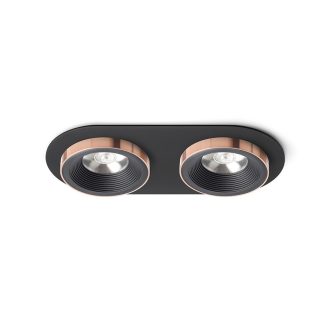   RENDL R13244 SHARM LED mennyezeti lámpa, készlet fekete/fekete réz