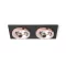 SHARM SQ II süllyesztett lámpa fekete réz/réz 230V LED 2x10W 24° 3000K