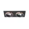 SHARM SQ II süllyesztett lámpa fekete/fekete réz 230V LED 2x10W 24° 3000K