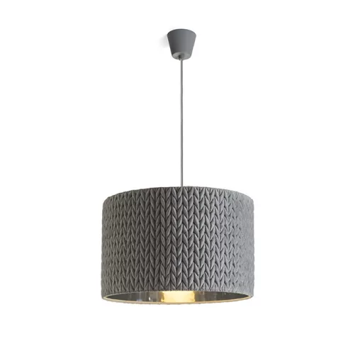 AINO 40 závěsná šedá chrom 230V LED E27 15W