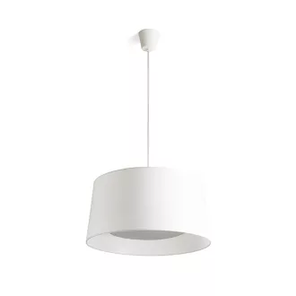 POLLOCK závěsná bílá/světle šedá 230V LED E27 15W