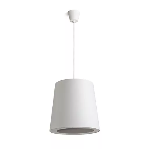 POLLOCK závěsná bílá/světle šedá 230V LED E27 15W