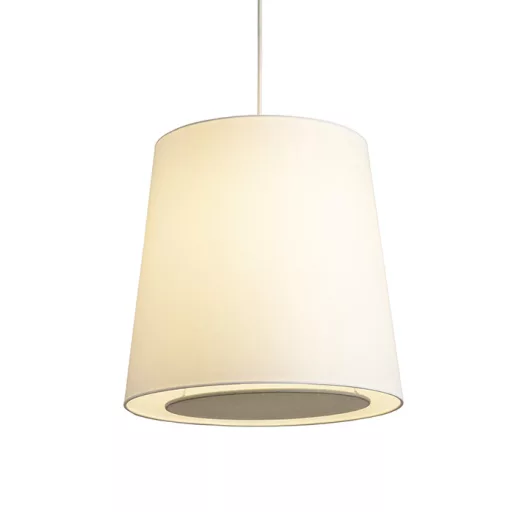 POLLOCK závěsná bílá/světle šedá 230V LED E27 15W