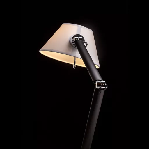 MONTANA asztali lámpa fehér/fekete króm 230V LED E27 11W