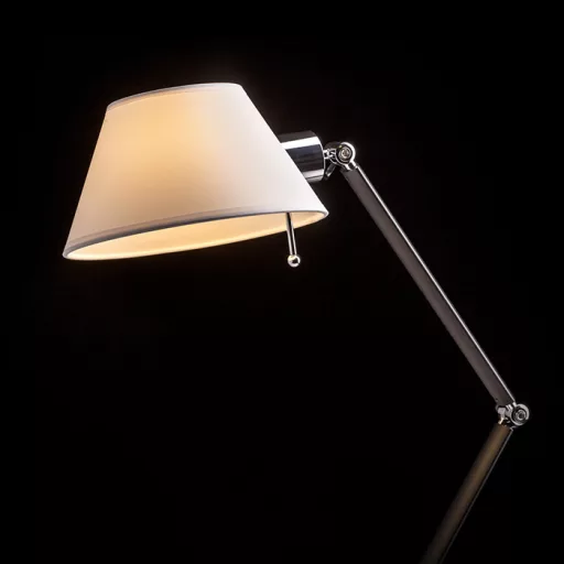 MONTANA asztali lámpa fehér/fekete króm 230V LED E27 11W