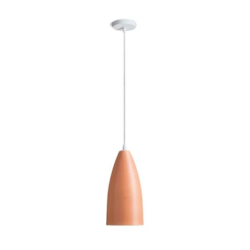 TUTTI závěsná oranžová keramika 230V LED E27 15W