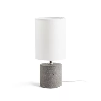   CAMINO asztali lámpa búrával fehér cement 230V LED E27 15W