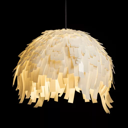 RARA závěsná bílé PVC/černá 230V LED E27 15W