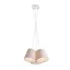 NANCY III závěsná bílá/červená 230V LED E14 3x11W