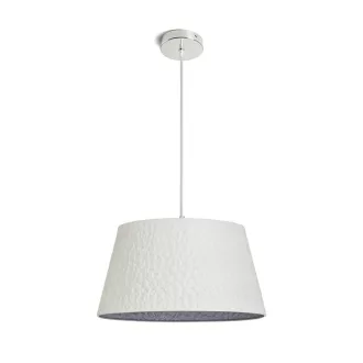 BUCKY 40 závěsná bílá/šedá kov 230V LED E27 15W
