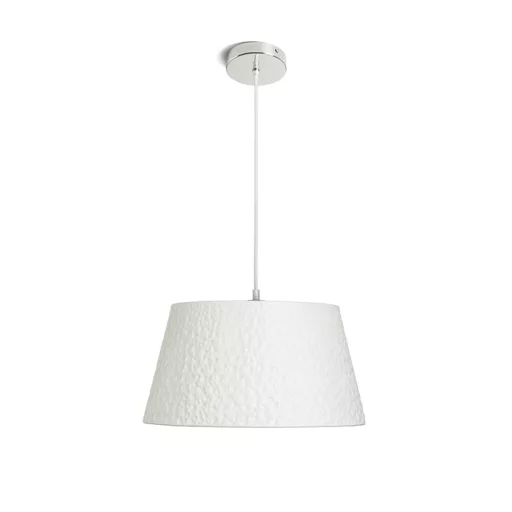 BUCKY 40 závěsná bílá/šedá kov 230V LED E27 15W