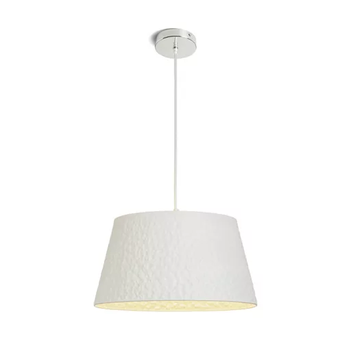 BUCKY 40 závěsná bílá/šedá kov 230V LED E27 15W