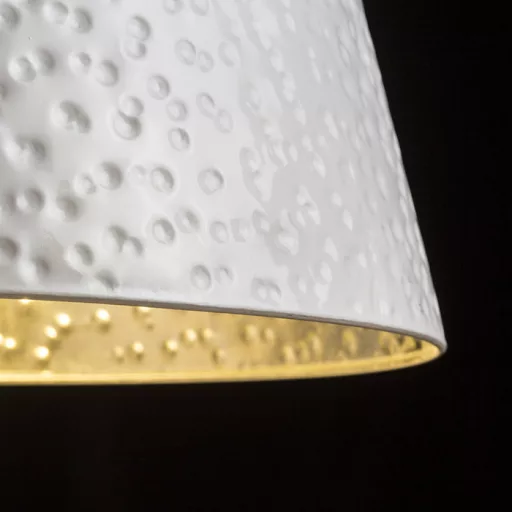 BUCKY 40 závěsná bílá/šedá kov 230V LED E27 15W