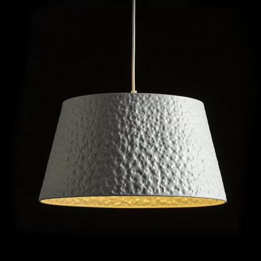BUCKY 40 závěsná bílá/šedá kov 230V LED E27 15W