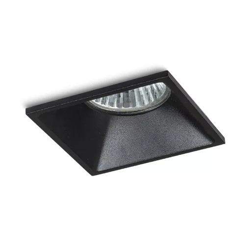 ZURI SQ süllyesztett lámpa fekete 230V GU10 35W