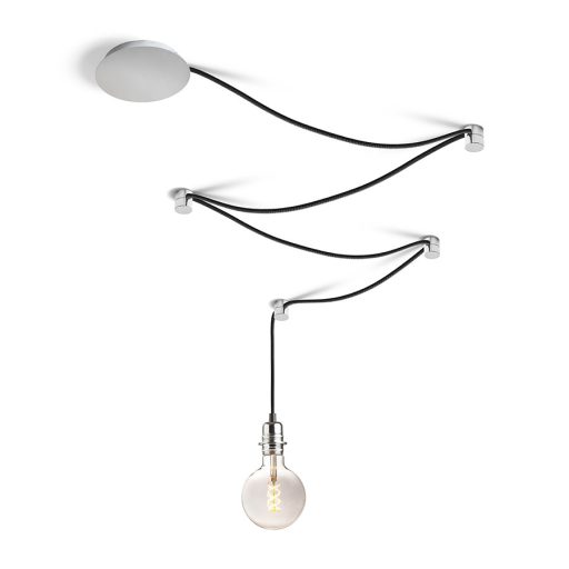RENDL R13493 SPIDER lámpabúra, függesztő készlet fekete króm