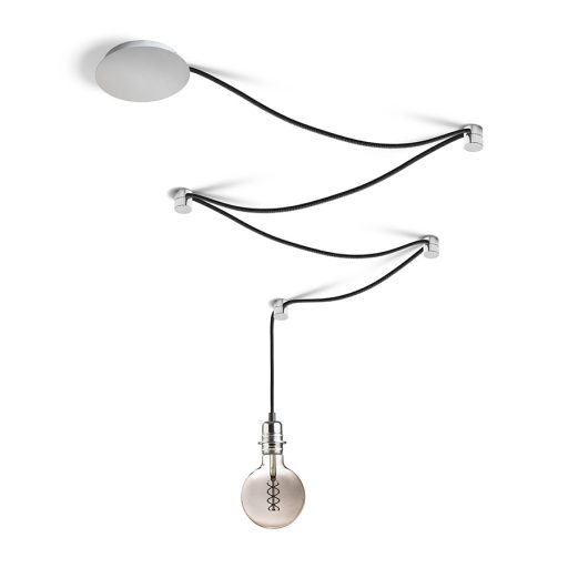 RENDL R13493 SPIDER lámpabúra, függesztő készlet fekete króm