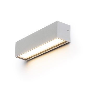   RENDL R13527 CAMARGUE LED kültéri lámpa, fel-le világító IP65 ezüstszürke szaténüveg