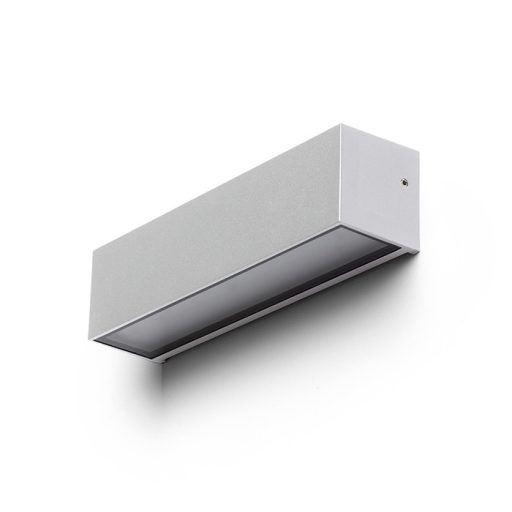 RENDL R13527 CAMARGUE LED kültéri lámpa, fel-le világító IP65 ezüstszürke szaténüveg