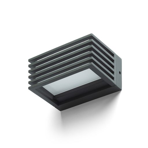 RENDL R13564 CLAIRE LED kültéri lámpa, szögletes fali IP54 antracit opálakril