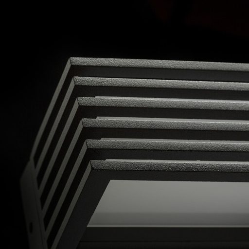RENDL R13564 CLAIRE LED kültéri lámpa, szögletes fali IP54 antracit opálakril