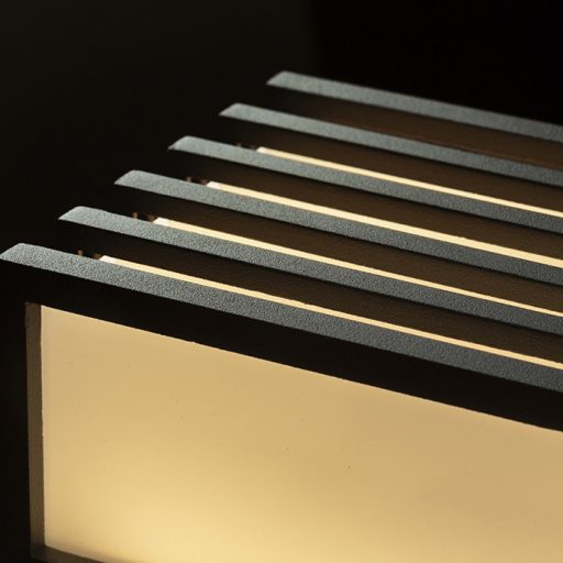 RENDL R13565 CLAIRE LED kültéri lámpa, szögletes fali IP54 antracit opálakril