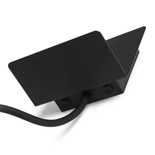 ROSTAM nástěnná s USB černá 230V LED 2x3W 3000K