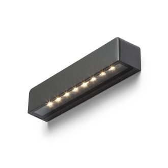   RENDL R13619 SAMPO LED kültéri lámpa, szögletes fali IP65 antracit
