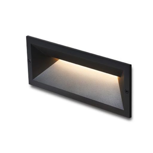 RENDL R13621 RAGG LED kültéri lámpa, falba süllyesztett IP65 fekete