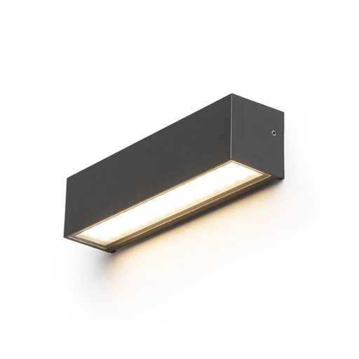 RENDL R13641 CAMARGUE LED kültéri lámpa, fel-le világító IP65 antracit szaténüveg