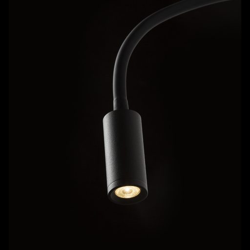 RENDL R13648 VALE LED spot lámpa, hajlítható nyak fekete