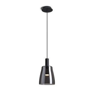  RENDL R13652 BELLINI LED függőlámpatest, üveg fekete füstüveg