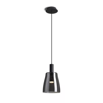   BELLINI M LED závěsná černá kouřové sklo 230V LED 5W 30° 3000K