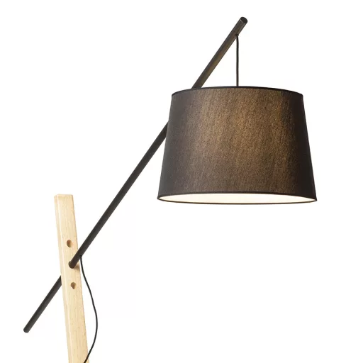 DANTE állólámpa fekete fa 230V LED E27 15W