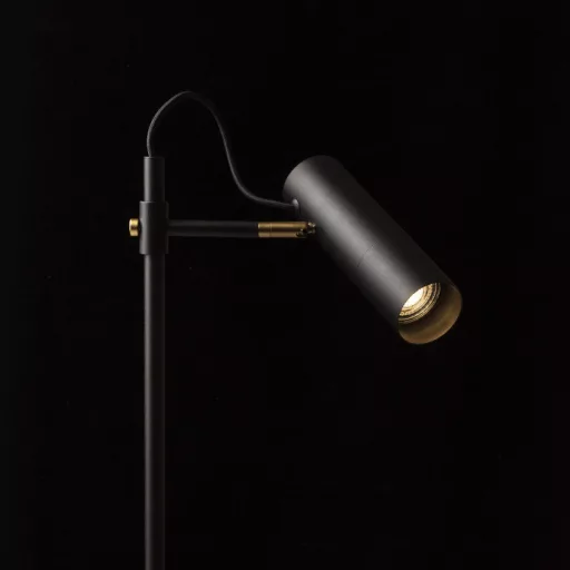 VARIA állólámpa fekete sárgaréz 230V LED GU10 9W