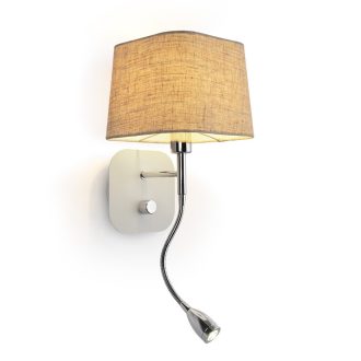   RENDL R13661 PERTH LED fali lámpa, kombinált bézs/fehér króm