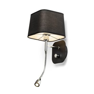   RENDL R13662 PERTH LED fali lámpa, kombinált fekete/fekete króm