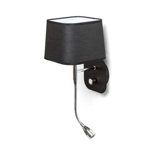 RENDL R13662 PERTH LED fali lámpa, kombinált fekete/fekete króm