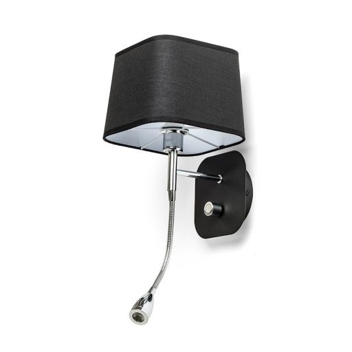 RENDL R13662 PERTH LED fali lámpa, kombinált fekete/fekete króm