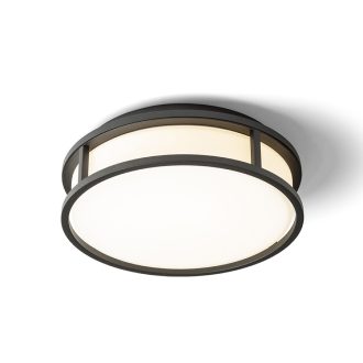   RENDL R13677 GRANDE LED felületre szerelhető lámpatest, fürdőszoba IP44 opálüveg/fekete