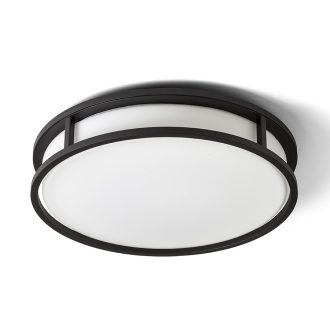   RENDL R13679 GRANDE LED felületre szerelhető lámpatest, fürdőszoba IP44 opálüveg/fekete