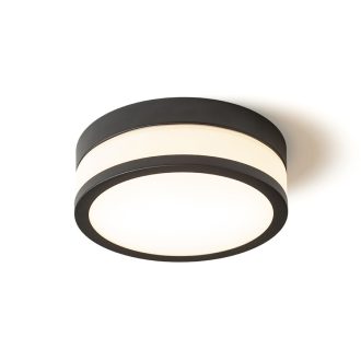   RENDL R13680 CIRA LED felületre szerelhető lámpatest, fürdőszoba IP44 opálüveg/fekete