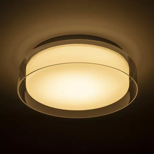 VENICE LED 30 stropní čiré sklo/opálové sklo/chrom 230V LED 12W IP44 3000K