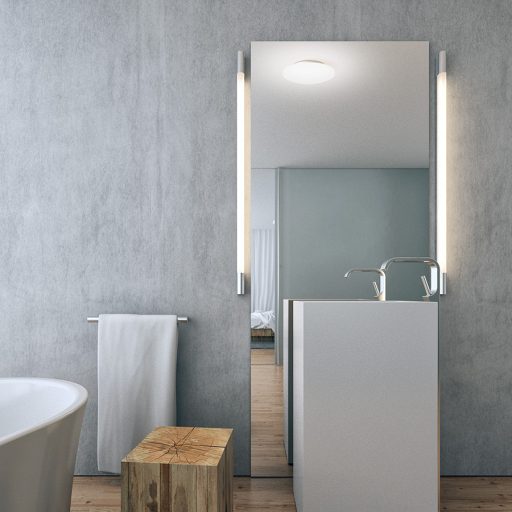 RENDL R13688 SARA LED felületre szerelhető lámpatest, fürdőszoba IP44 opálüveg/króm