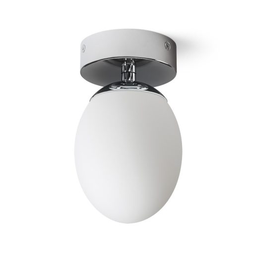 RENDL R13689 MERINGUE felületre szerelhető lámpatest, fürdőszoba IP44 opálüveg/króm