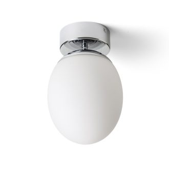   RENDL R13690 MERINGUE felületre szerelhető lámpatest, fürdőszoba IP44 opálüveg/króm